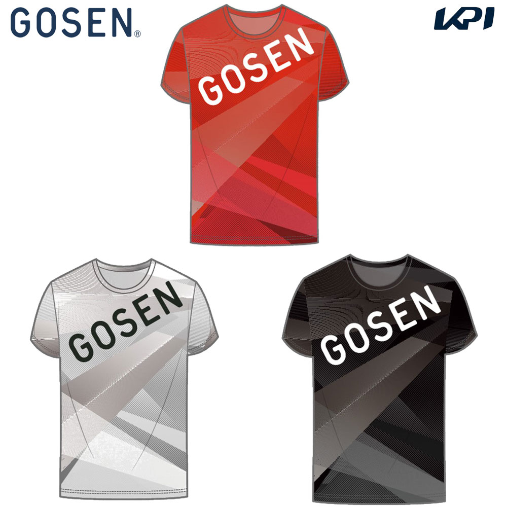 ゴーセン GOSEN テニスウェア  ジオメトリックTシャツ JPT31 2023SS 2023夏企画 6月末発売予定※予約