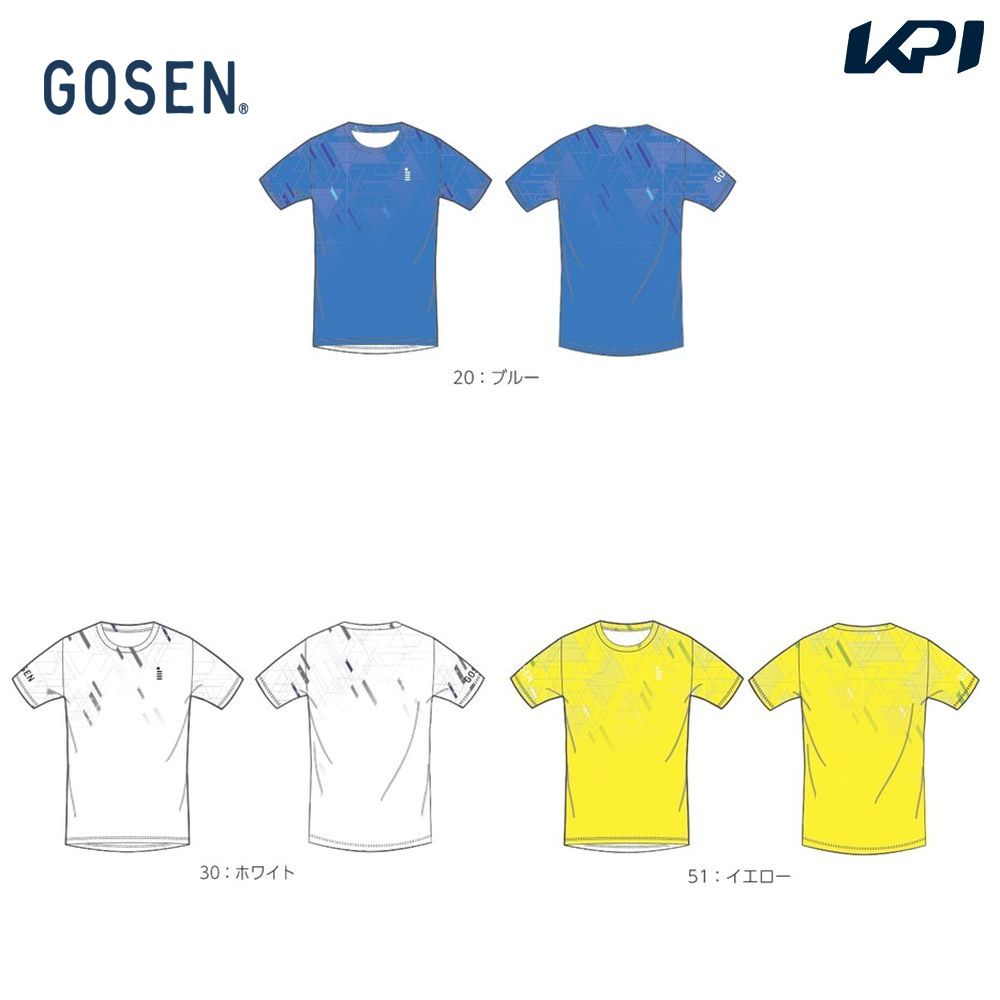 ゴーセン GOSEN テニスウェア ユニセックス   昇華Ｔシャツ JPT34 2023FW