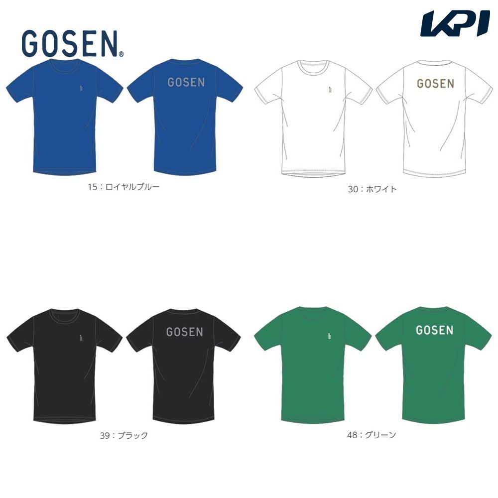 ゴーセン GOSEN テニスウェア ユニセックス   ロゴＴシャツ JPT35 2023FW