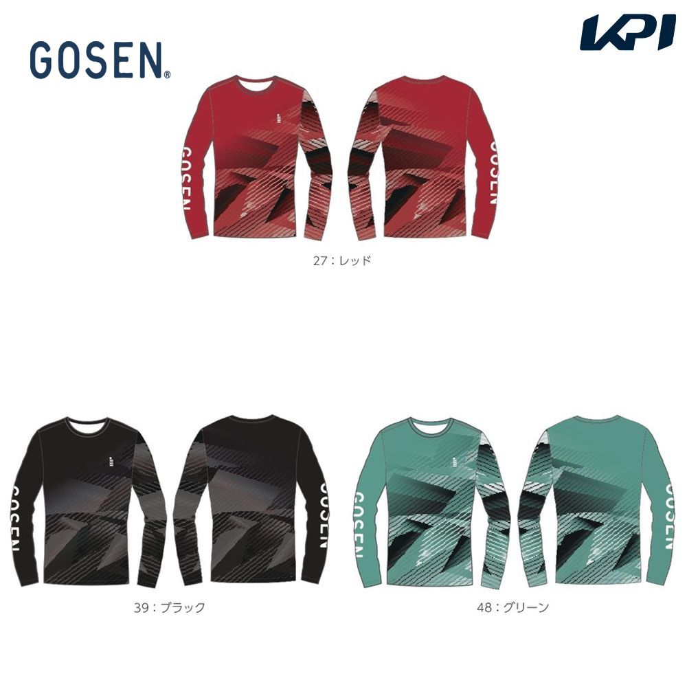 ゴーセン GOSEN テニスウェア ユニセックス   昇華ロングスリーブＴシャツ JPT36 2023FW
