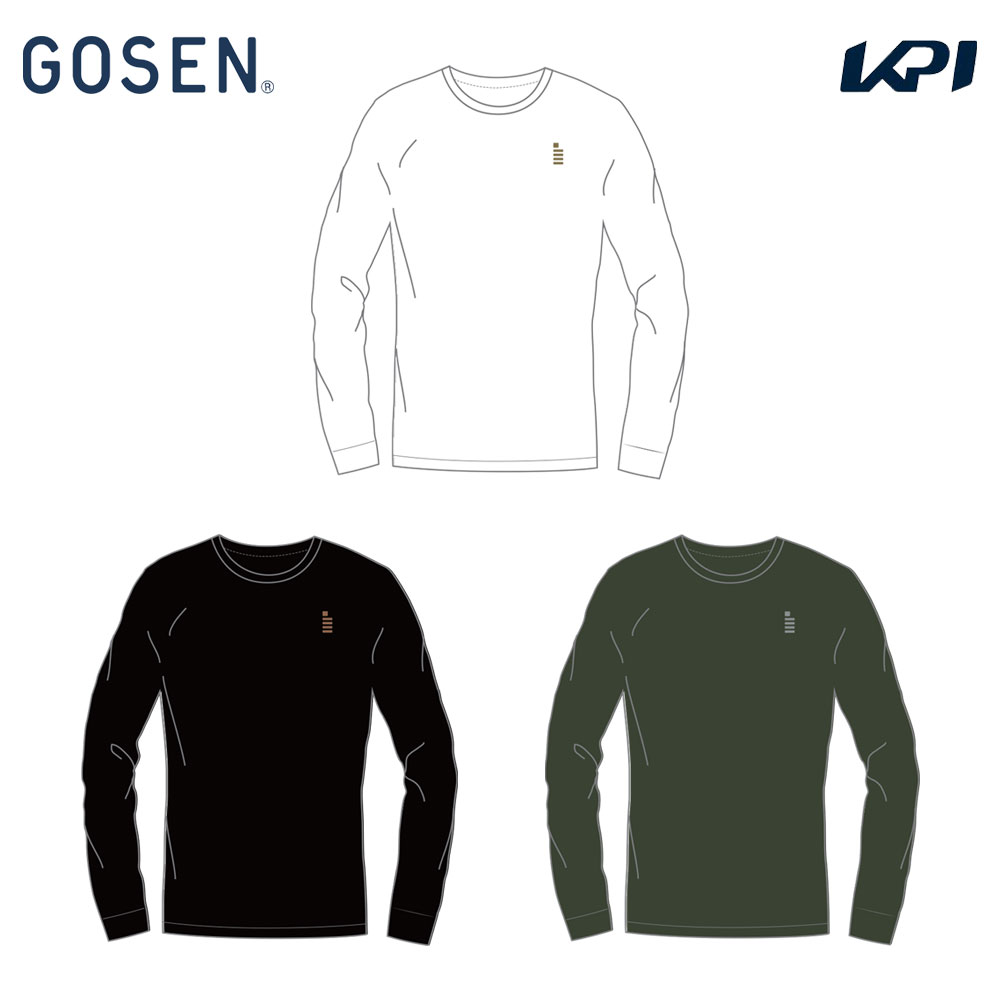 ゴーセン GOSEN テニスウェア ユニセックス   ロゴロングＴシャツ JPT66 2026SS 4月上旬発売予定※予約