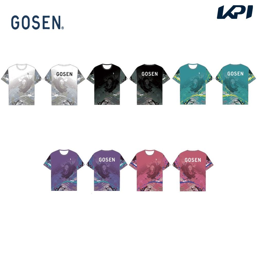 ゴーセン GOSEN テニスウェア ユニセックス   昇華Tシャツ B 2026夏企画 JT2602 2026SS 7月下旬発売予定※予約