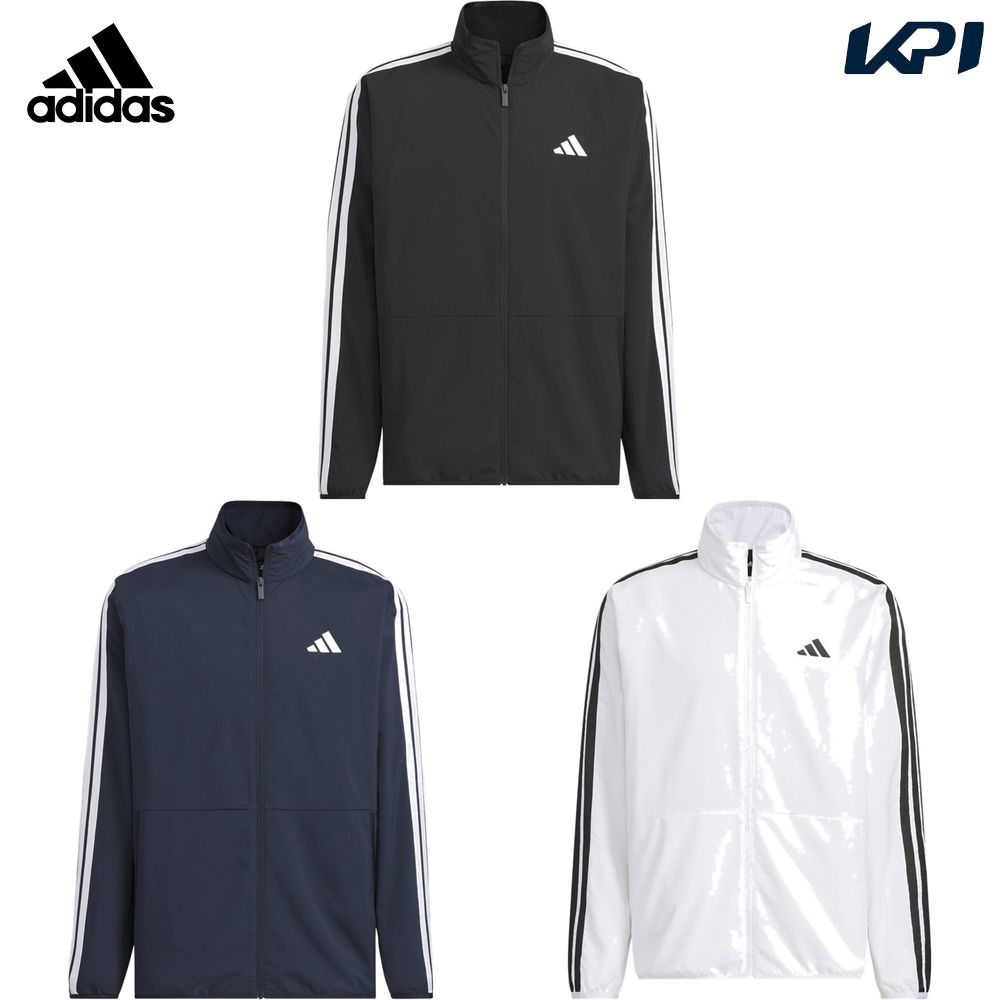 アディダス adidas フィットネスウェア メンズ   スリーストライプス ライトウーブントラックトップ JZR06 2025SS