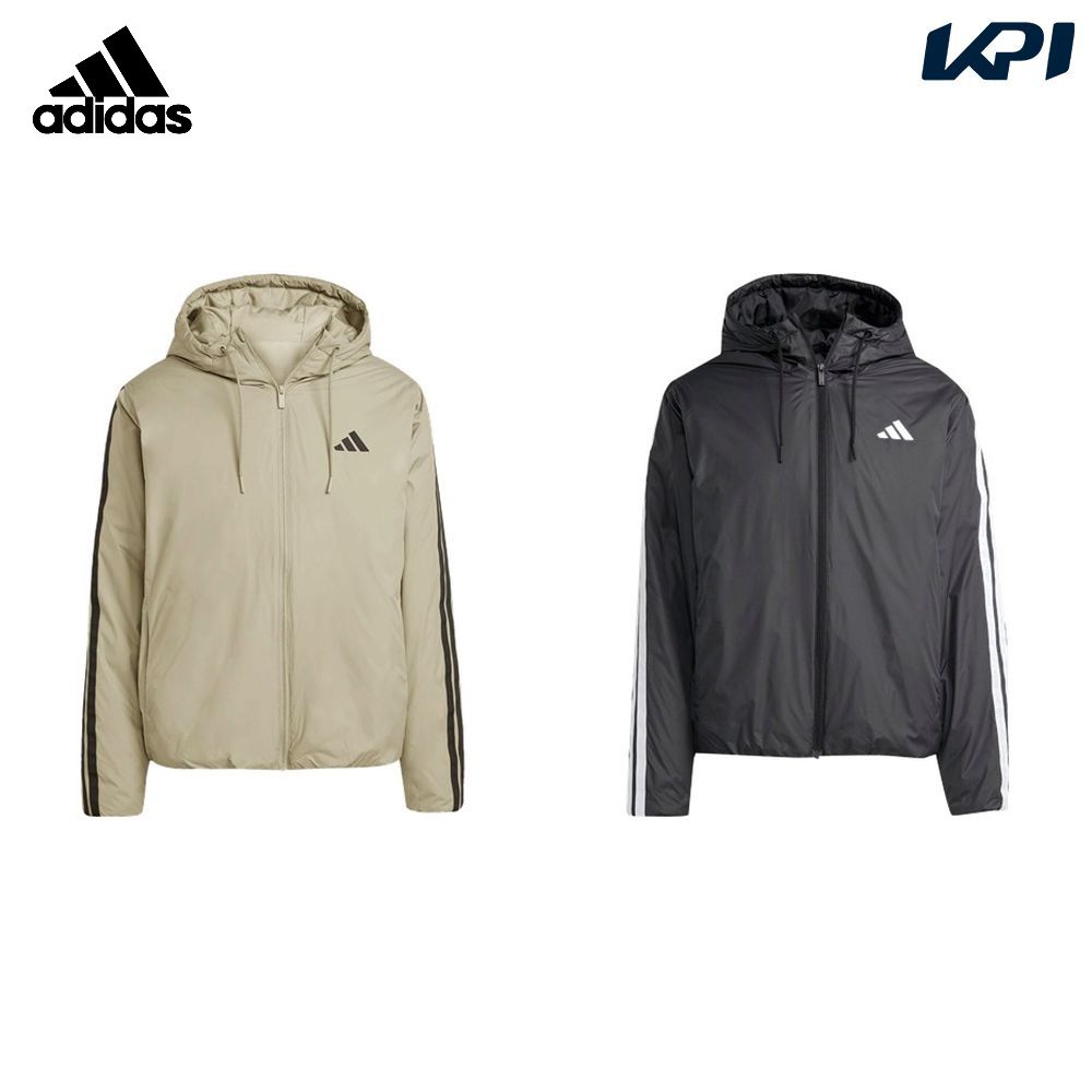 アディダス adidas マルチSPウェア メンズ   エッセンシャルズ クライマウォーム スリーストライプス インサレーション フードジャケット KLK10 2025FW