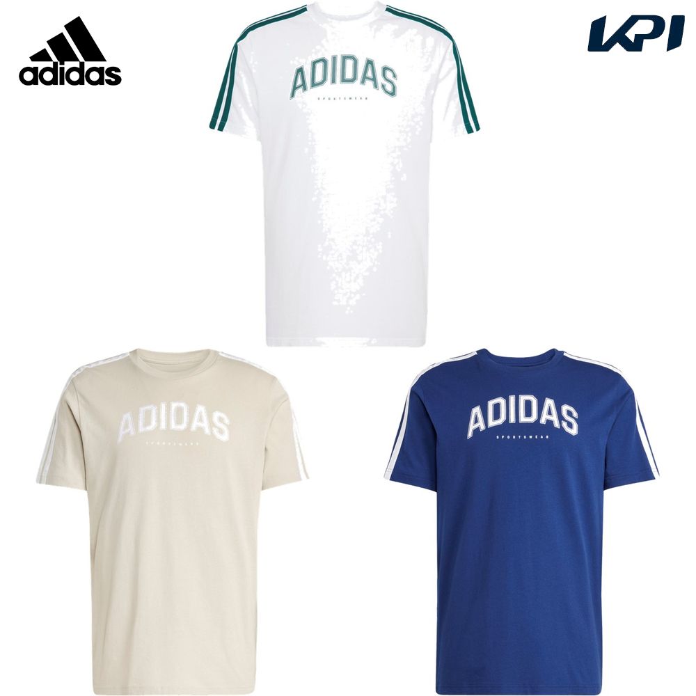 アディダス adidas マルチSPウェア メンズ   Codes Collegiate リニアグラフィック 半袖Tシャツ KPJ36 2025SS