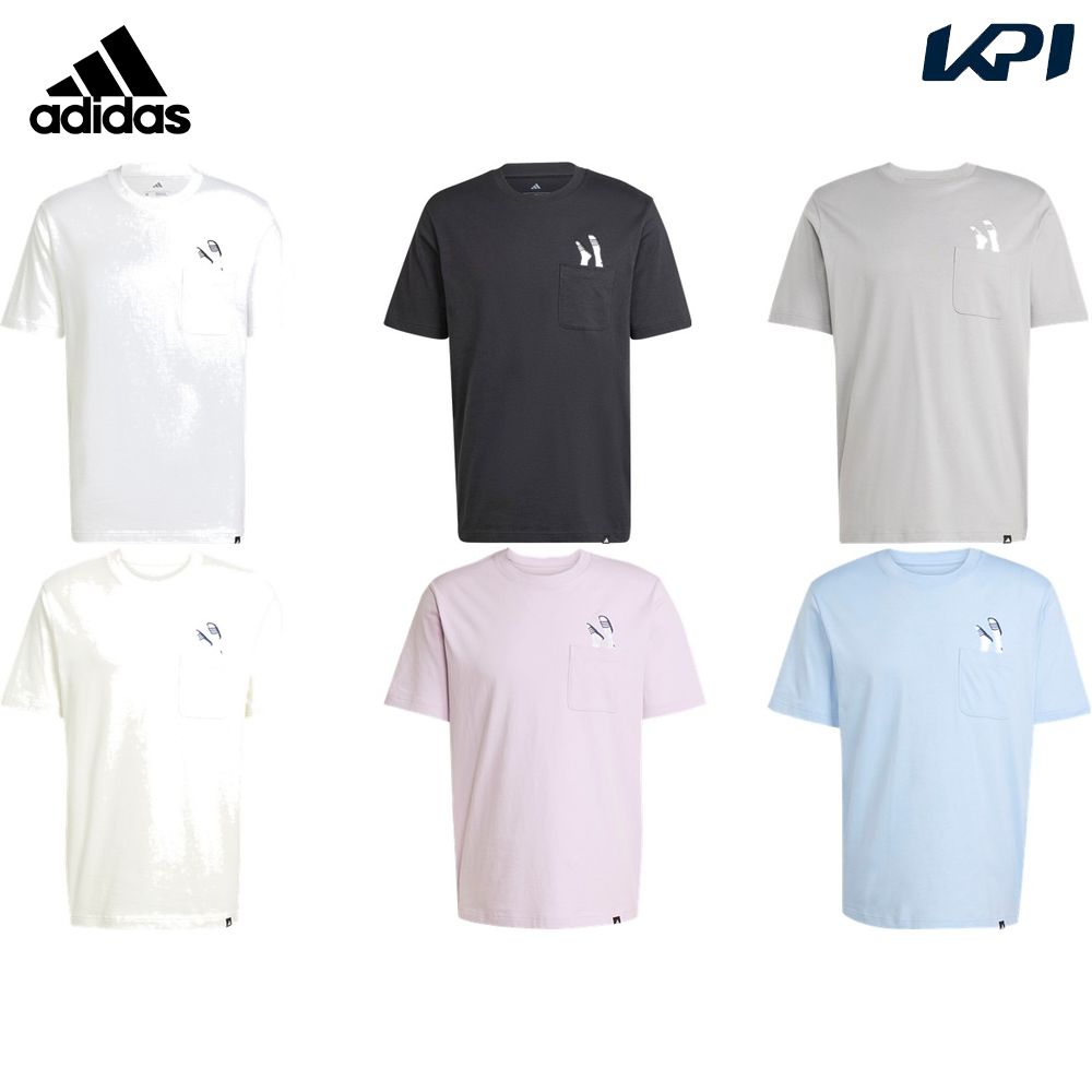 アディダス adidas マルチSPウェア メンズ   ラウンジ サンダルグラフィック 半袖ポケットTシャツ KPR57 2025SS