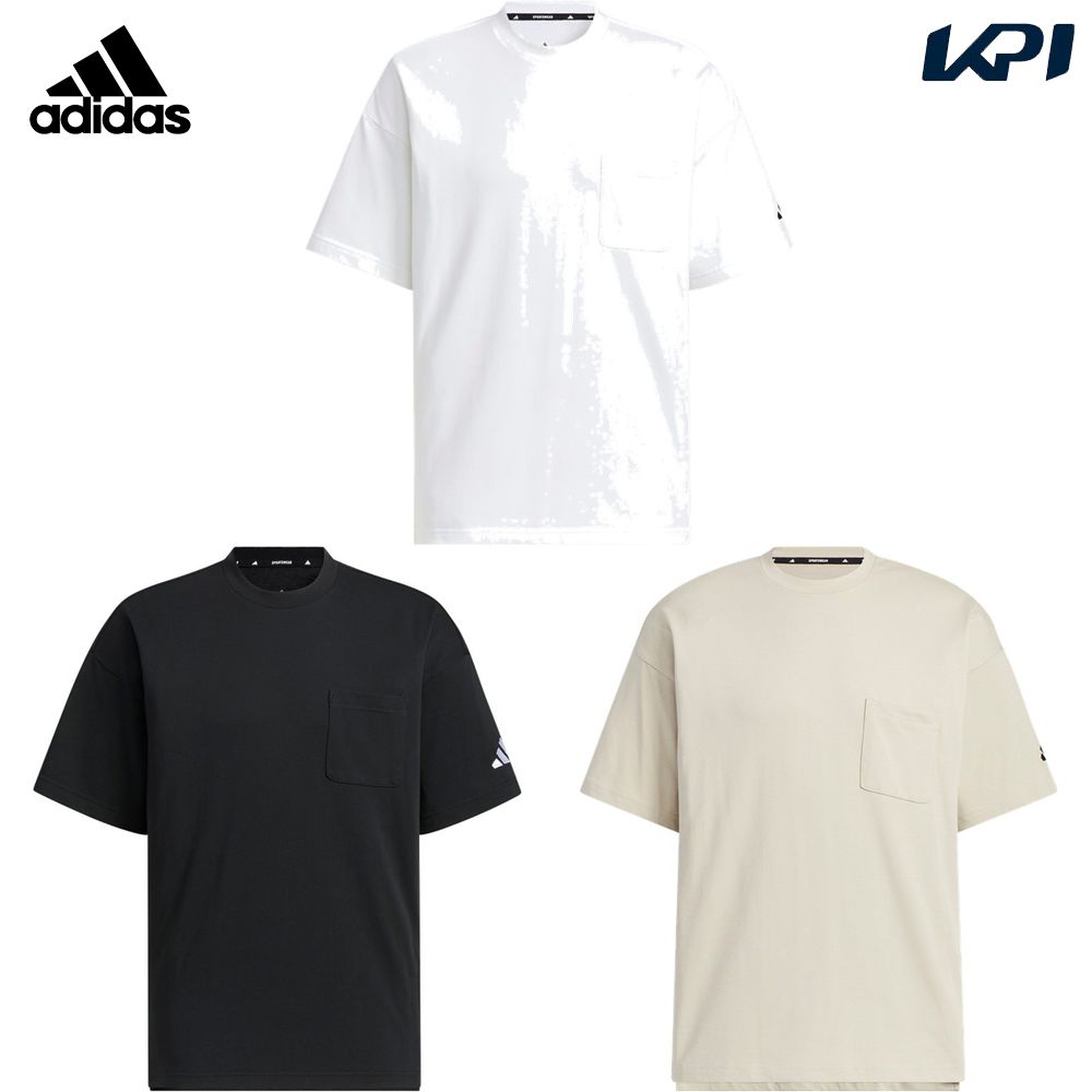 アディダス adidas マルチSPウェア メンズ   ルーズフィット ヘビーシングルジャージー 半袖ポケットTシャツ KQD20 2025SS