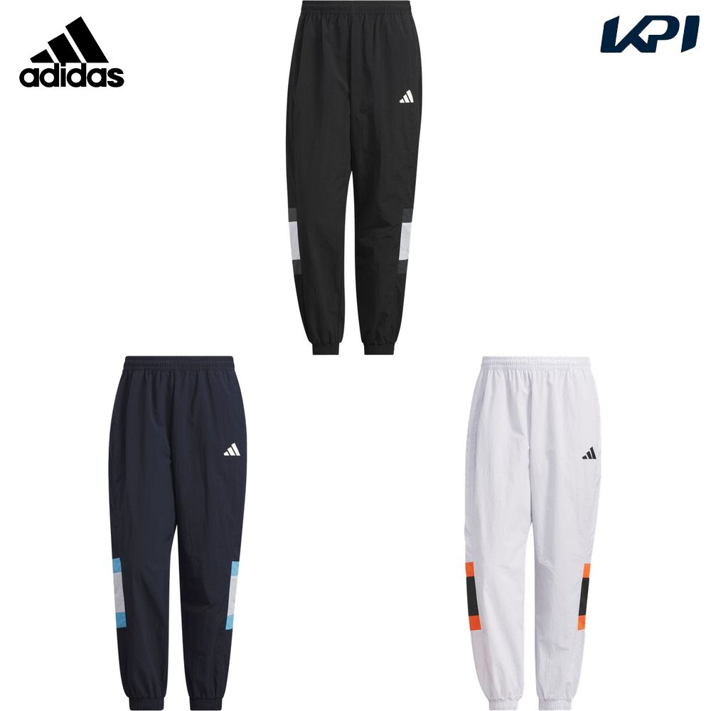 アディダス adidas マルチSPウェア メンズ   ワーディング パック ルーズフィット メッシュ裏地付キ エラスチックヘム ウーブンパンツ KQD40 2025SS