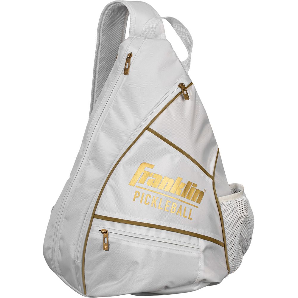 ピックルボールバッグ・ケース  Franklin フランクリン Sling Bag-White/Gold Trim 52823C5