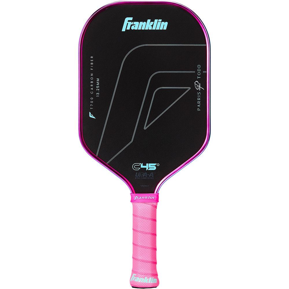 フランクリン Franklin ピックルボールラケット    C45° CARBON PADDLE Parris Todd 13.25mm PINK/BLUE 59246C1