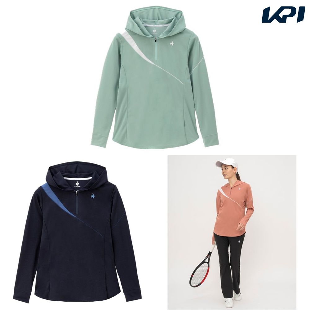 ルコック le coq sportif テニスウェア レディース   ハーフジップ長袖シャツ LN4FLT50L 2024FW