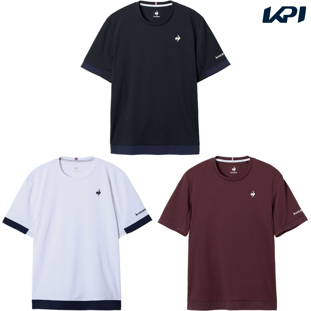 ルコック le coq sportif テニスウェア メンズ   半袖ゲームシャツ LN5FHT21M 2025FW