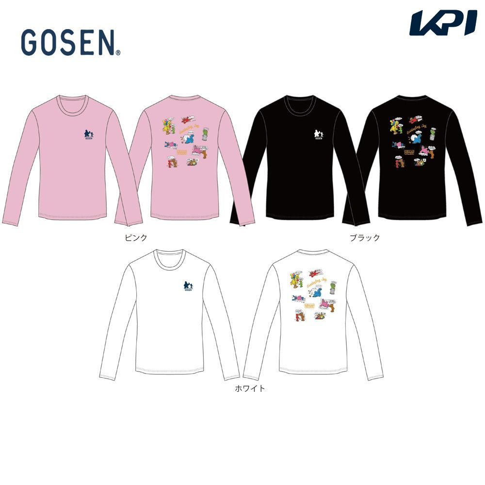 ゴーセン GOSEN テニスウェア ユニセックス 2026秋企画 プラクティロングTスシャツ B セサミストリート LSS05 2026FW 10月下旬発売予定※予約