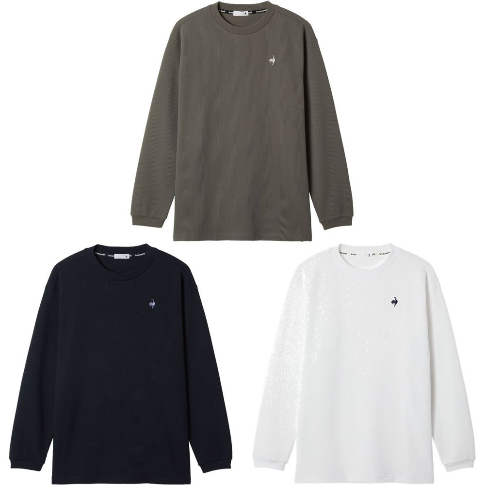 ルコック le coq sportif マルチSPウェア メンズ   ヘランカワッフル長袖Tシャツ LT5FLT00M 2025FW