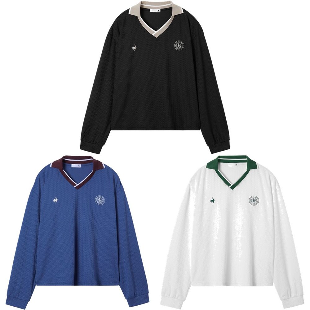 ルコック le coq sportif カジュアルウェア レディース   ジャガード長袖Tシャツ LU5FLS00L 2025FW