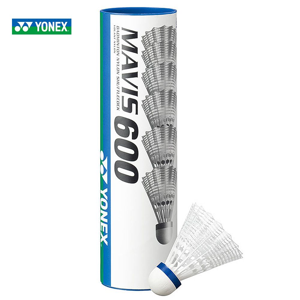 【1本単位・バラ売り】YONEX（ヨネックス）「メイビス600P M-600P MIDDLE 6個入 1本」ナイロンシャトルコック バドミントン