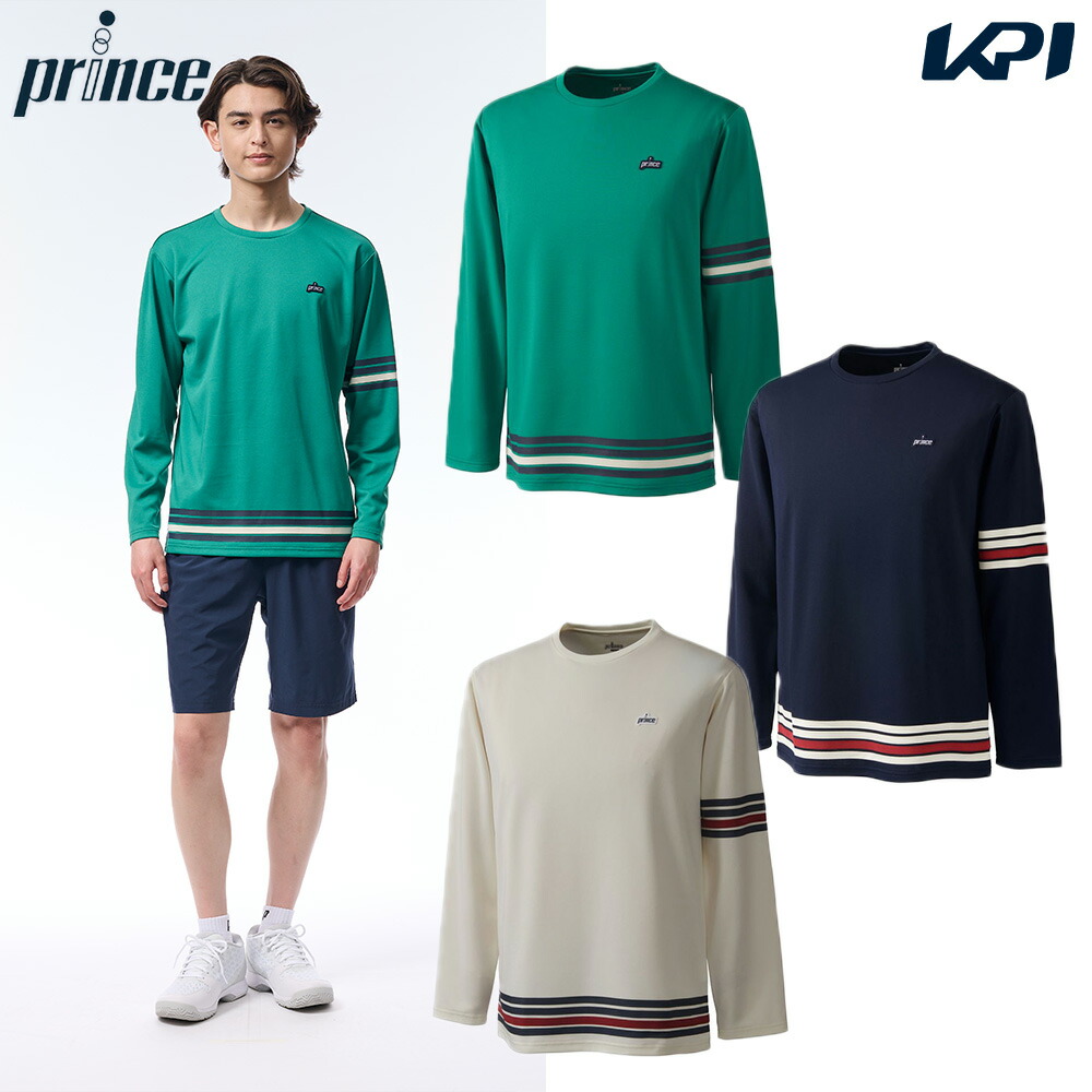 プリンス Prince テニスウェア メンズ   ロングスリーブシャツ MF5027 2025FW 7月下旬発売予定※予約