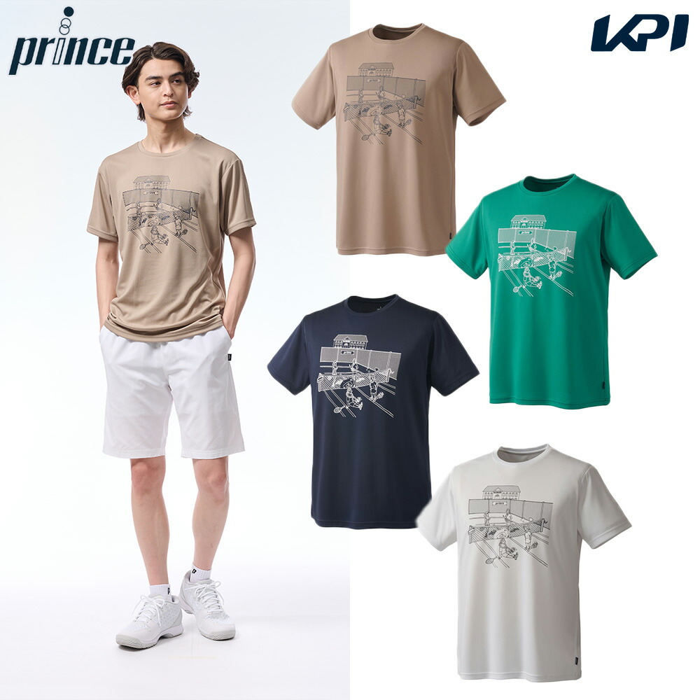 プリンス Prince テニスウェア メンズ   Tシャツ MF5028 2025FW 7月下旬発売予定※予約