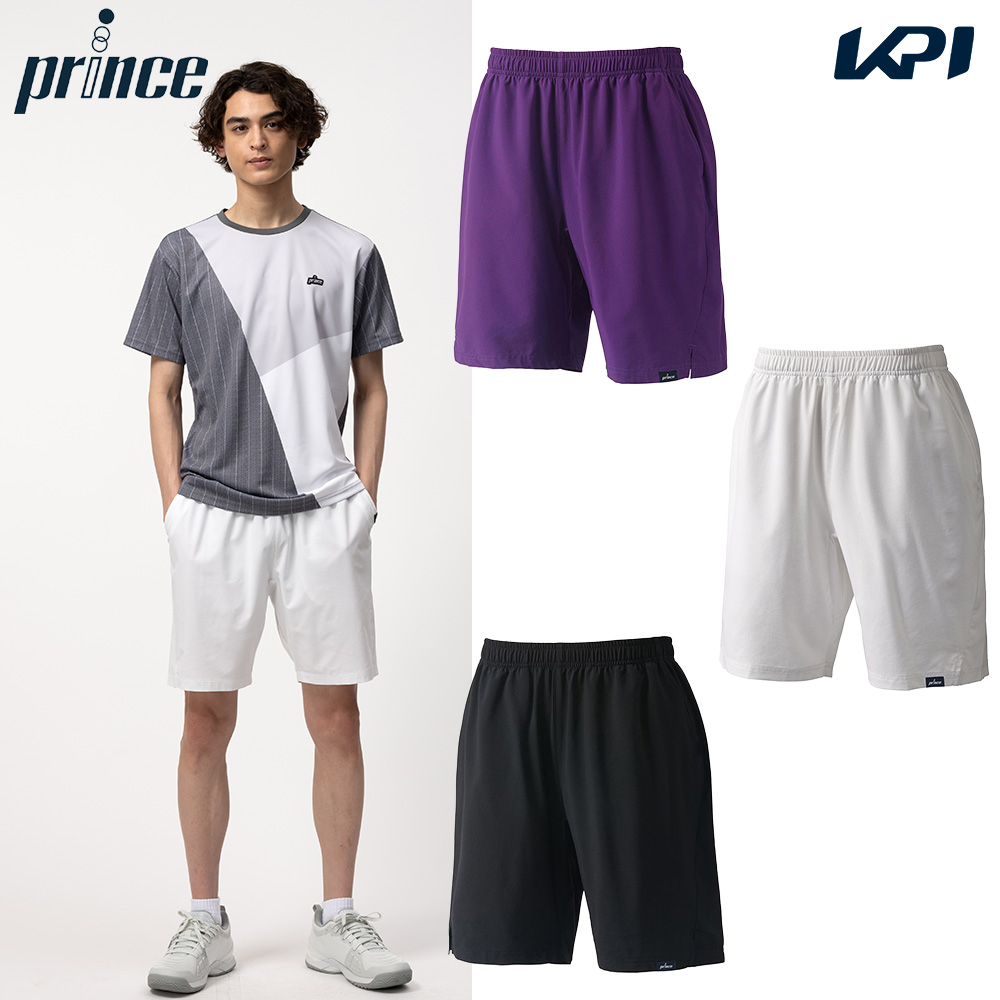 プリンス Prince テニスウェア ユニセックス   ストレッチハーフパンツ MF6211 2026FW 7月下旬発売予定※予約