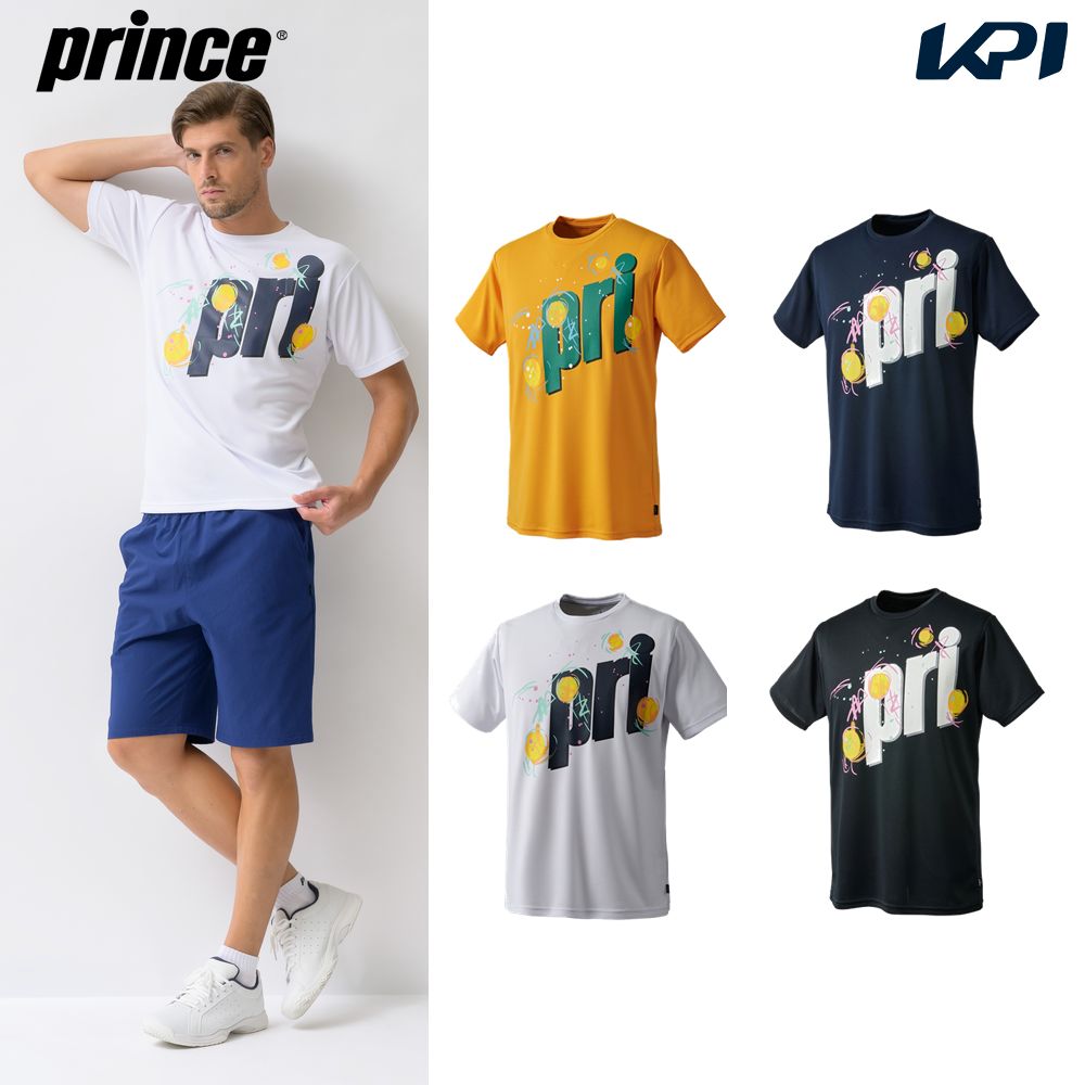 プリンス Prince テニスウェア ユニセックス Tシャツ MS3001 2023SS