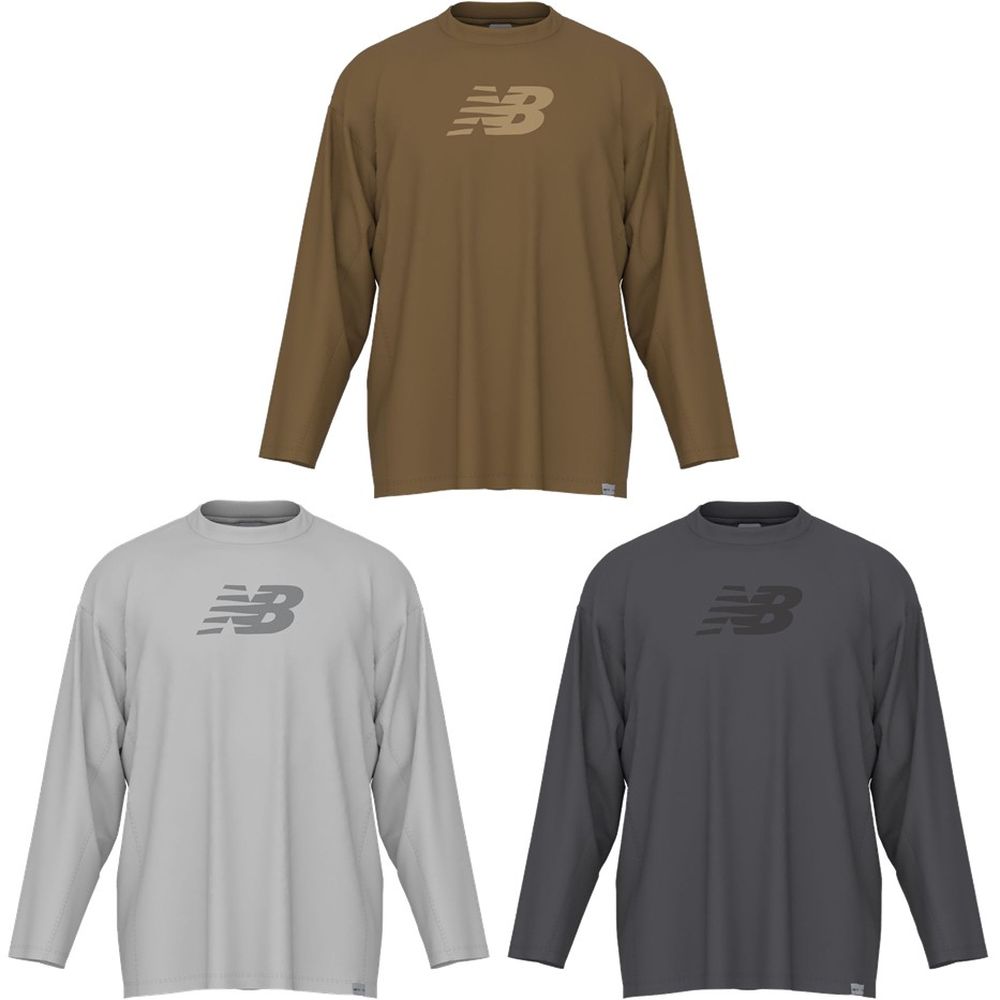 ニューバランス NEW BALANCE マルチSPウェア メンズ   NBロゴロングスリーブ Tシャツ MT62P9Y8 2026FW