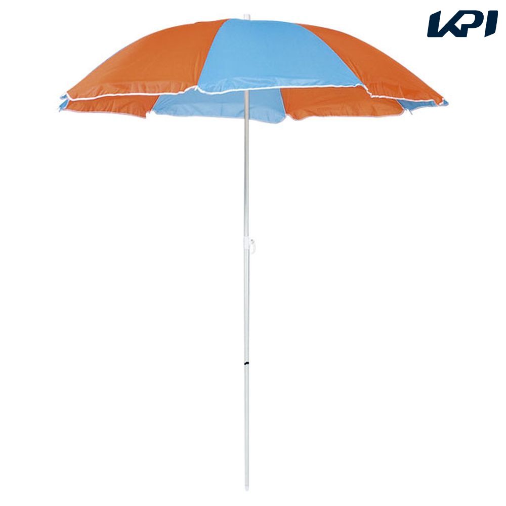CAPTAIN STAG アウトドア設備用品    デューイ パラソル170cm(ライトブルー×オレンジ) 【Mー1590】 M1590