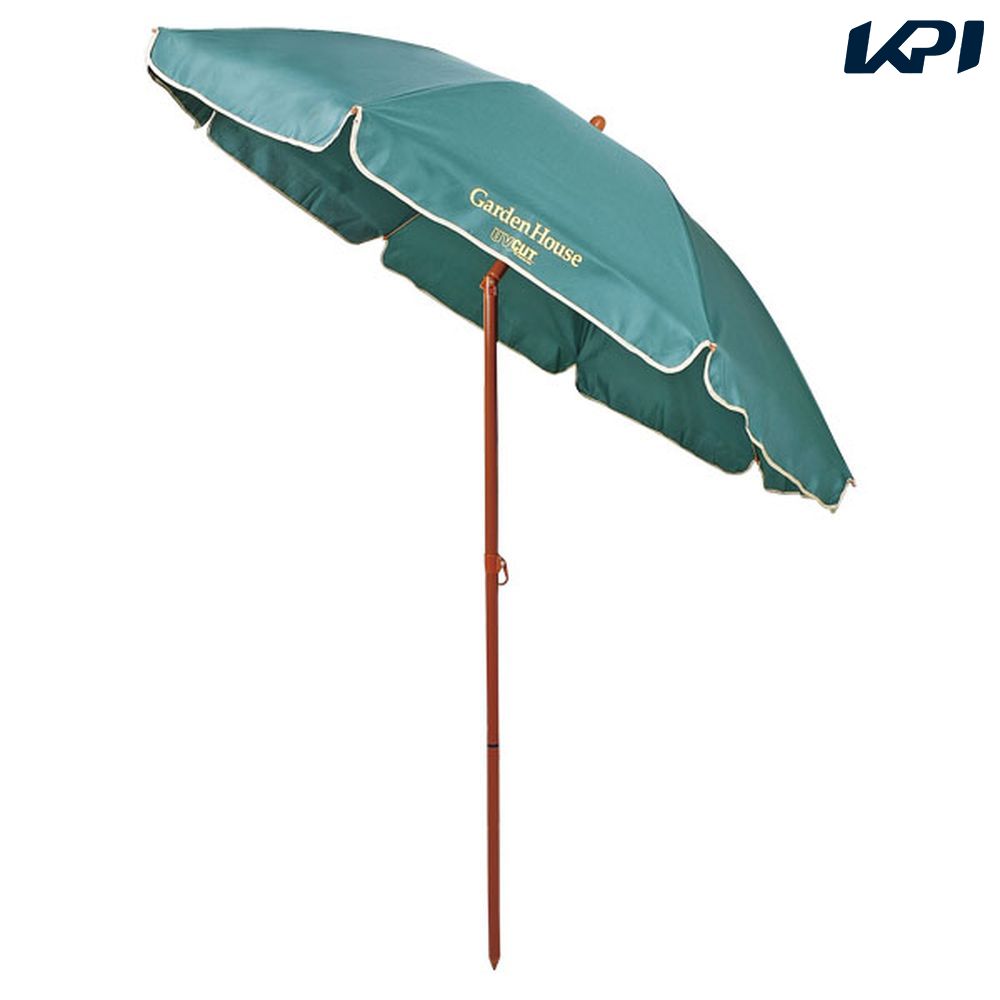 CAPTAIN STAG アウトドア設備用品    ガーデンハウス UVカットパラソル200cm グリーン MG0343