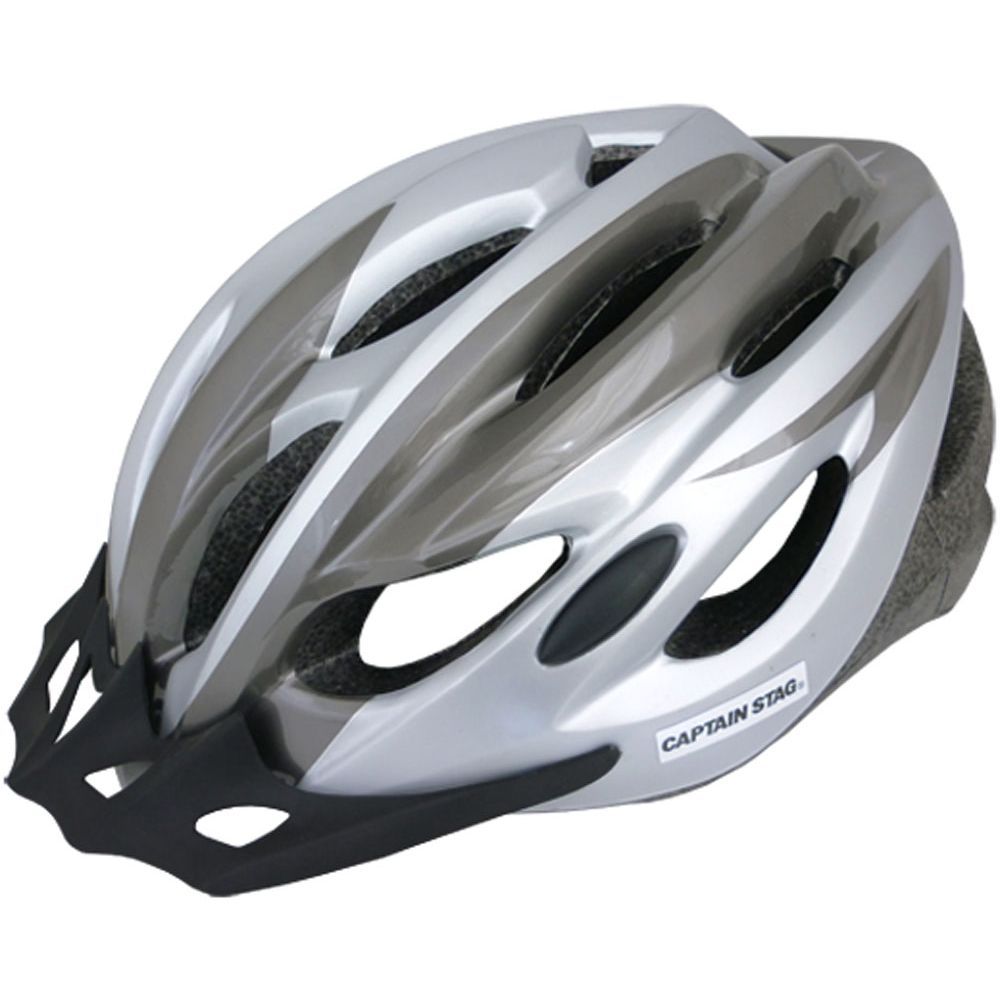 アウトドアその他  CAPTAIN STAG キャプテンスタッグ 自転車用 ヘルメット Vento チタン/シルバー Y6524