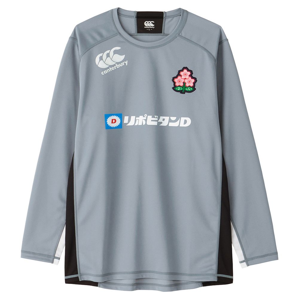 カンタベリー CANTERBURY ラグビーウェア ユニセックス   JAPAN L/S PRACTICE TEE R44002JPB 2024SS