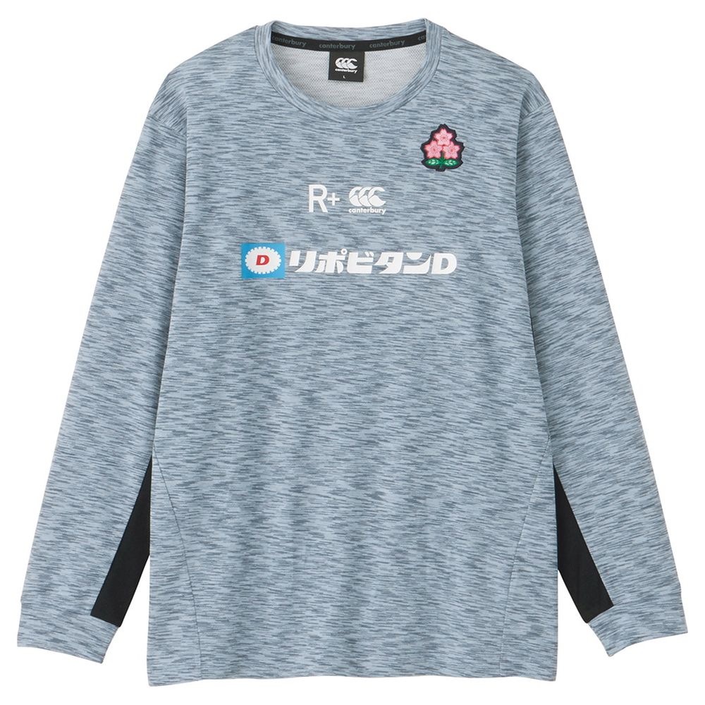 カンタベリー CANTERBURY ラグビーウェア ユニセックス   JAPAN L/S WORKOUT TEE R44086JPB 2024SS