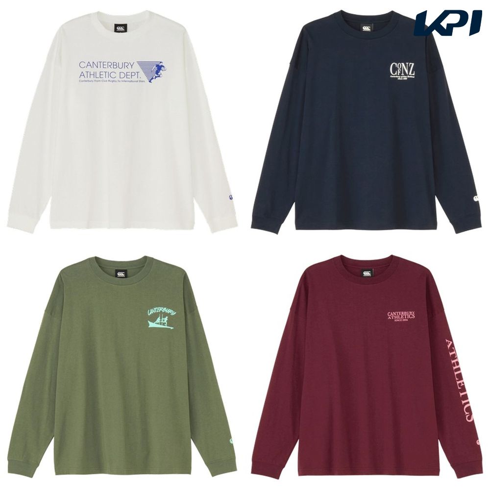 カンタベリー CANTERBURY ラグビーウェア ユニセックス   ロングスリーブロゴティー RA425614 2025FW