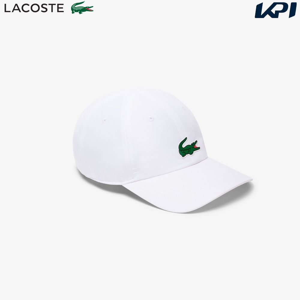 ラコステ LACOSTE テニスキャップ・バイザー メンズ   「ノバク・ジョコビッチ」フロントワニロゴキャップ ホワイト RK2450-99-001 2月中旬発売予定※予約「タオルキャンペーン対象」