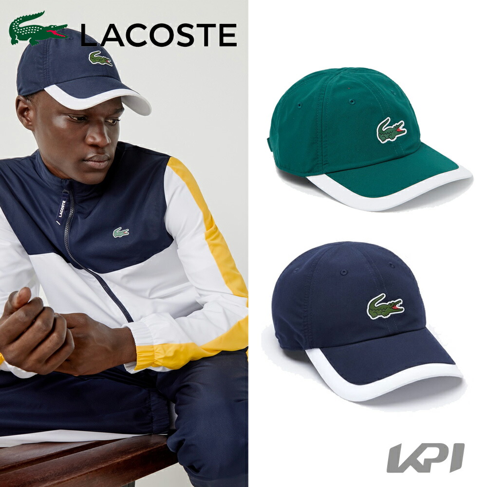 ラコステ LACOSTE テニスウェア メンズ CORE PERFORMANCE 帽子 バイカラーバイザークロックキャップ RK5398L 2021FW