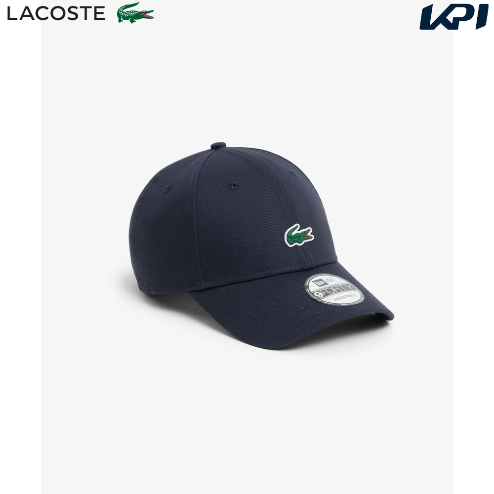 ラコステ LACOSTE テニスキャップ・バイザー メンズ   ラコステ×ニューエラ 9FORTY ワニロゴワンポイントキャップ RK7305-99-166