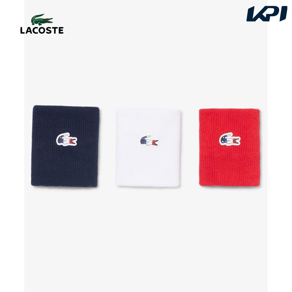 ラコステ LACOSTE テニスアクセサリー ユニセックス   フレンチテニスチーム リストバンド3色セット ネイビー/ホワイト/レッド RL0474-10-LAW 9月上旬発売予定※予約