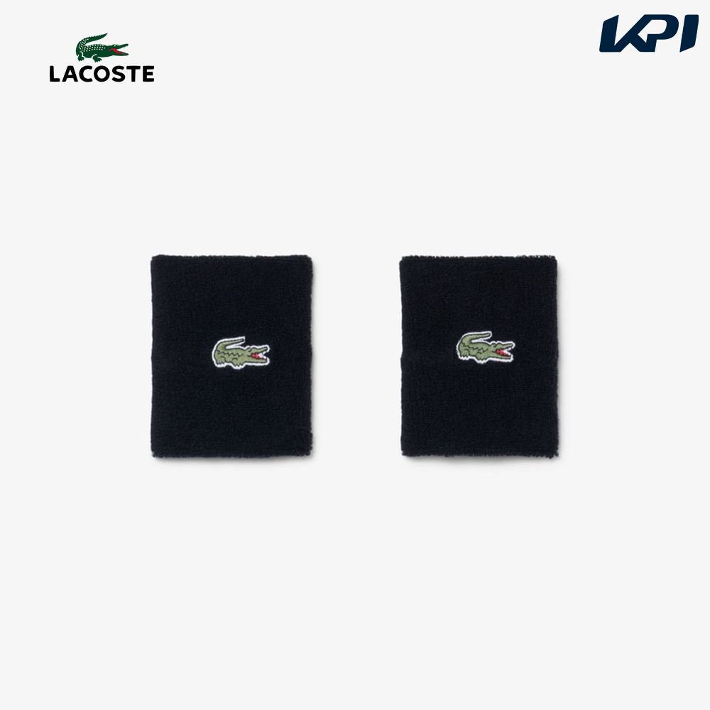 ラコステ LACOSTE テニスアクセサリー ユニセックス   ブークレコットンジャージリストバンド ブラック - 031 RL9272-10-031 9月上旬発売予定※予約