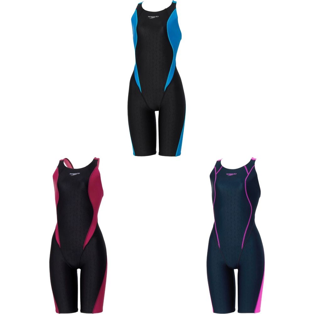 スピード Speedo 水泳水着 レディース   FLEX Σν Semi Openback kneeskin(II) SCW12602FE