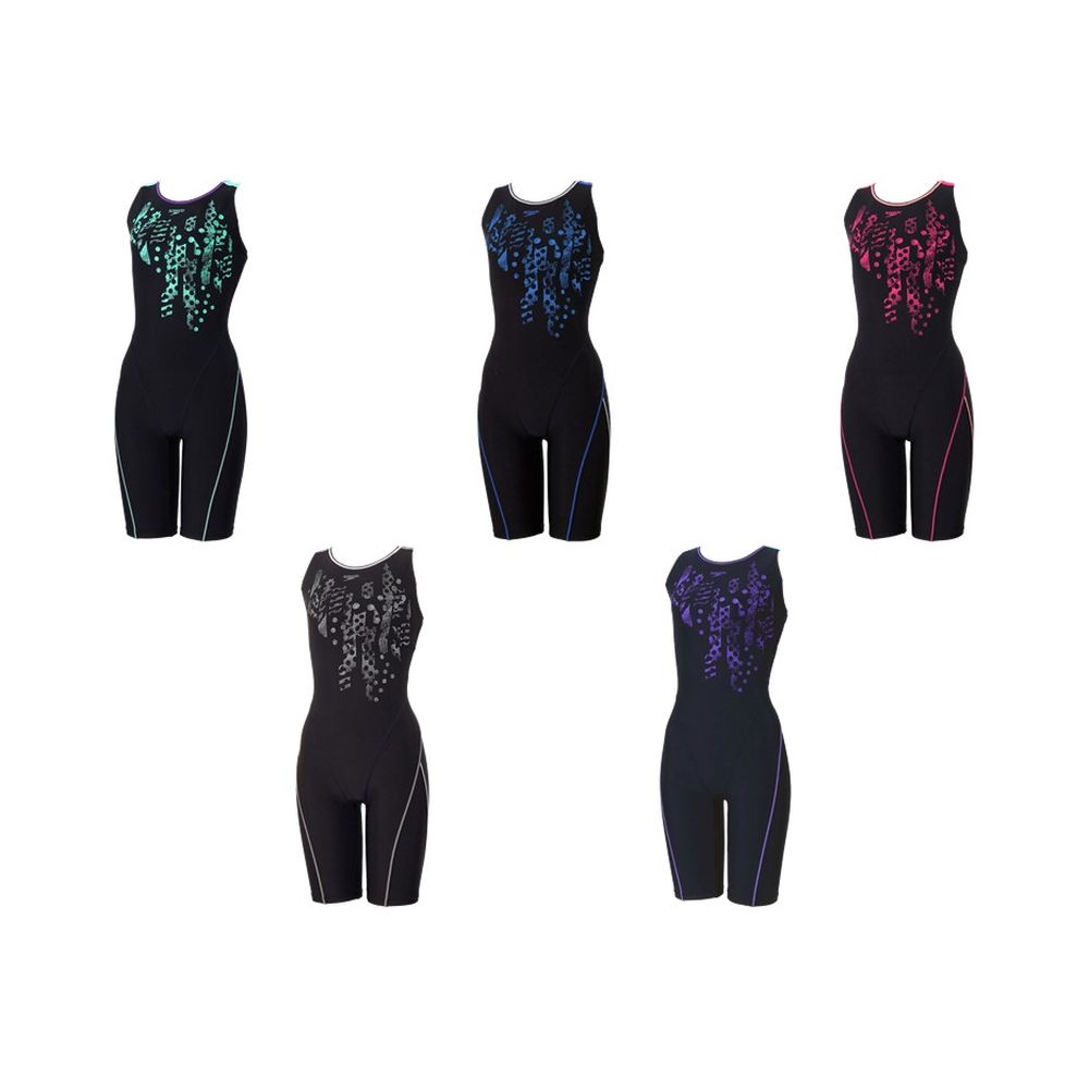 スピード Speedo 水泳水着 レディース   Crash Dot Loosen Kneeskin SFW12563