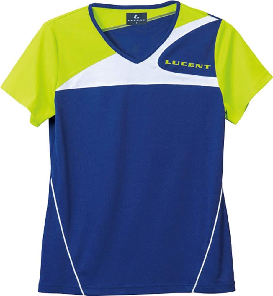 ルーセント LUCENT テニスウェア レディース ゲームシャツ ネイビー XLH2256