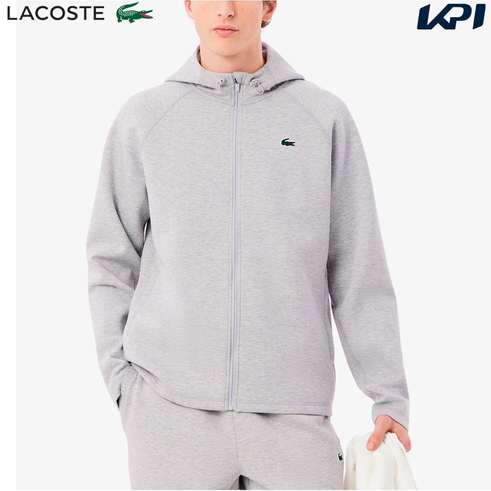 ラコステ LACOSTE テニスウェア メンズ   ダブルフェイススウェットジップフーディー SH0152-99-CCA 2026SS 2月中旬発売予定※予約「タオルキャンペーン対象」