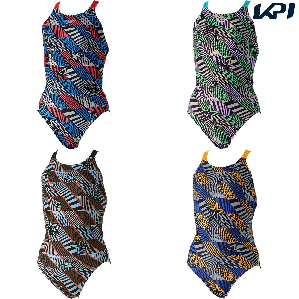 スピード Speedo 水泳水着 レディース ブーンジオメトリックターンズスーツ STW02403 KPI CLUB（KPI公式オンラインストア）