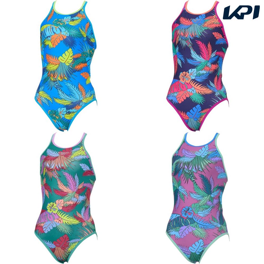 スピード Speedo 水泳水着 レディース   Vintage Aloha Crochet TurnS Suit STW02554