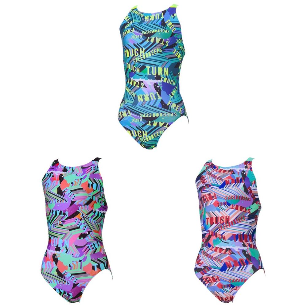 スピード Speedo 水泳水着 レディース   ワーディングストライプスターンズワイドストラップスーツ / WｰSTRIPE T-WS SUIT STW02606