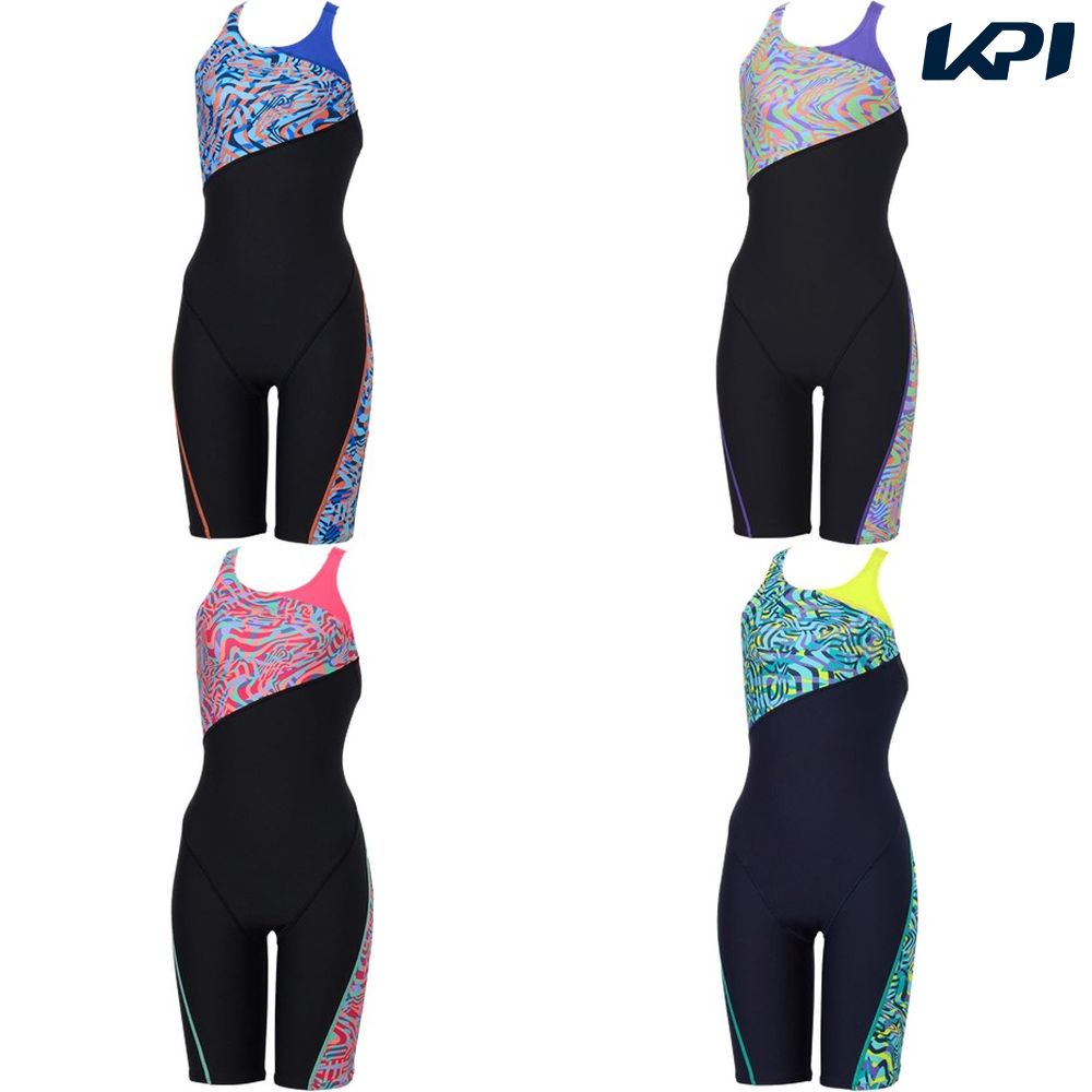 スピード Speedo 水泳水着 レディース   Mazes TurnS Kneeskin STW12552