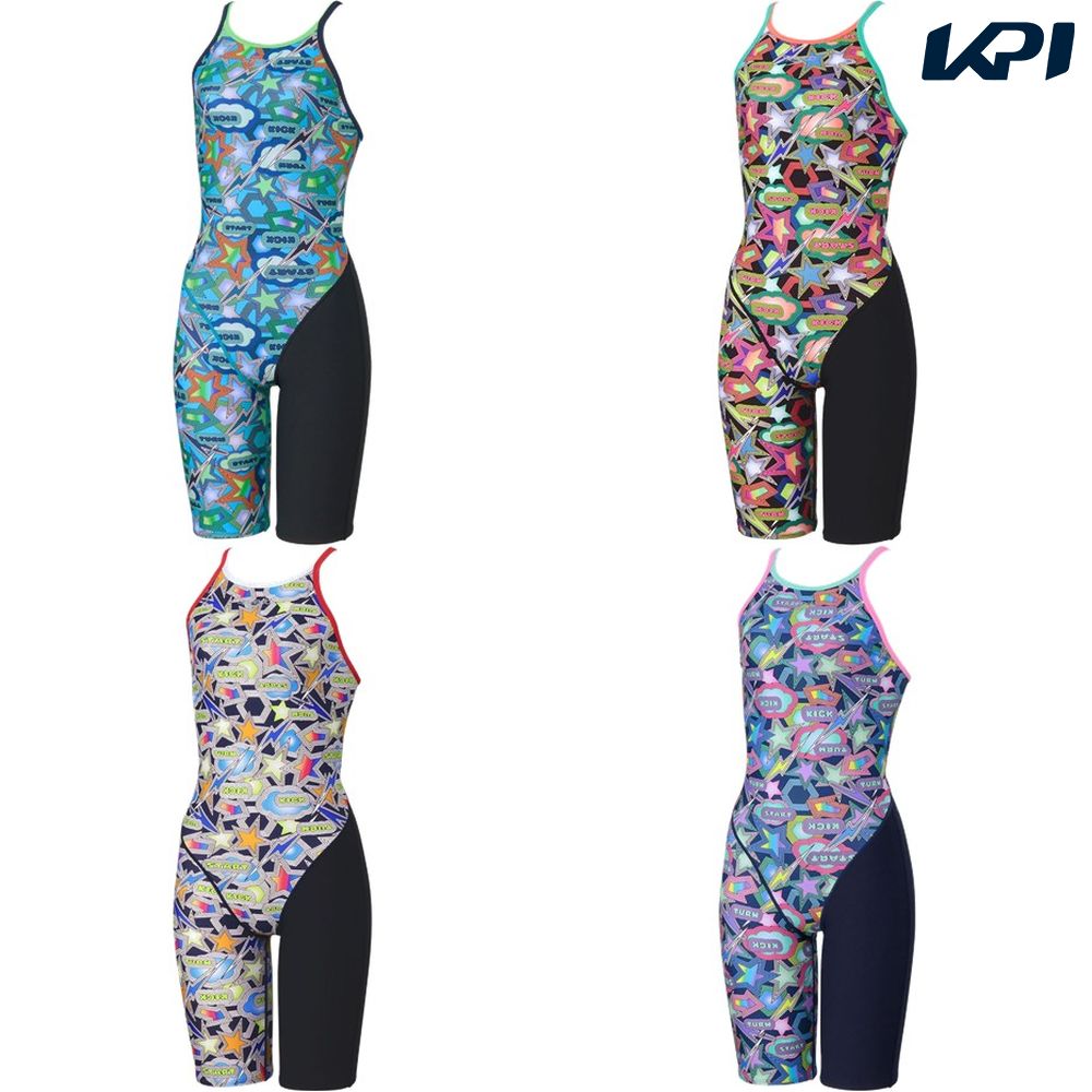 スピード Speedo 水泳水着 レディース   Sparkling Boom TurnS Kneeskin STW12556