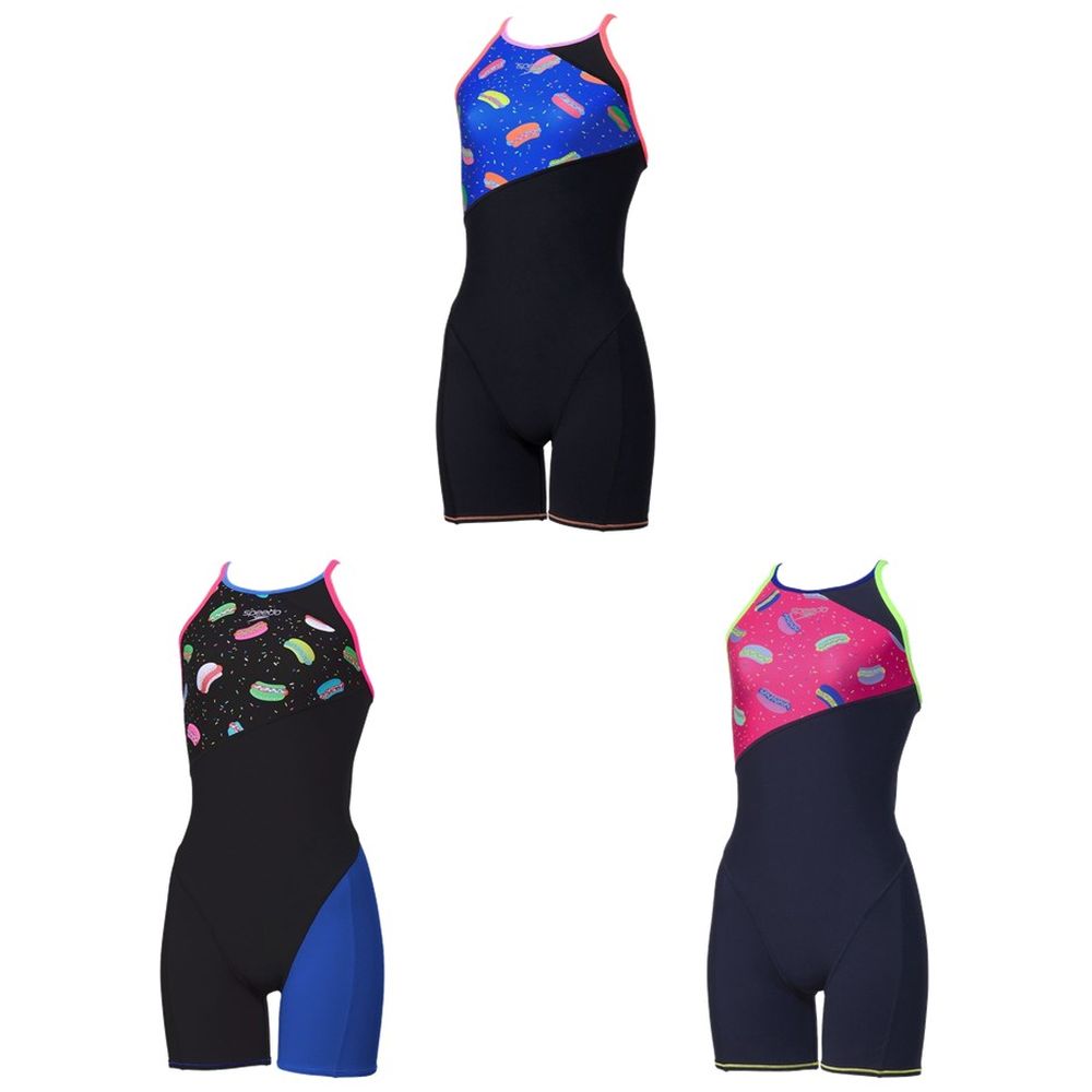 スピード Speedo 水泳水着 レディース   ホットドッグターンズショートニースキン / HOTDOG T-ST KNE STW12609