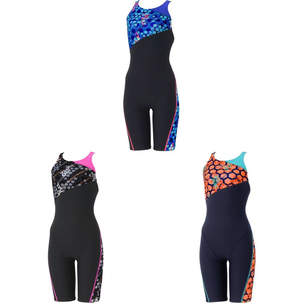 スピード Speedo 水泳水着 レディース   Hexagonal TurnS Kneeskin STW12656