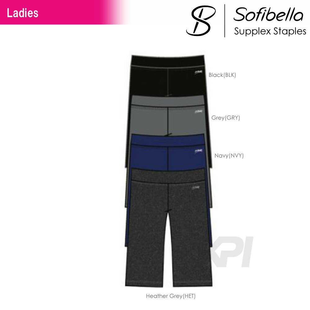 Sofibella（ソフィベラ）「Supplex Staples Collection(サプレックスコレクション)　Bermuda Short SU9022S」フィットネスウェア＆テニスウェア