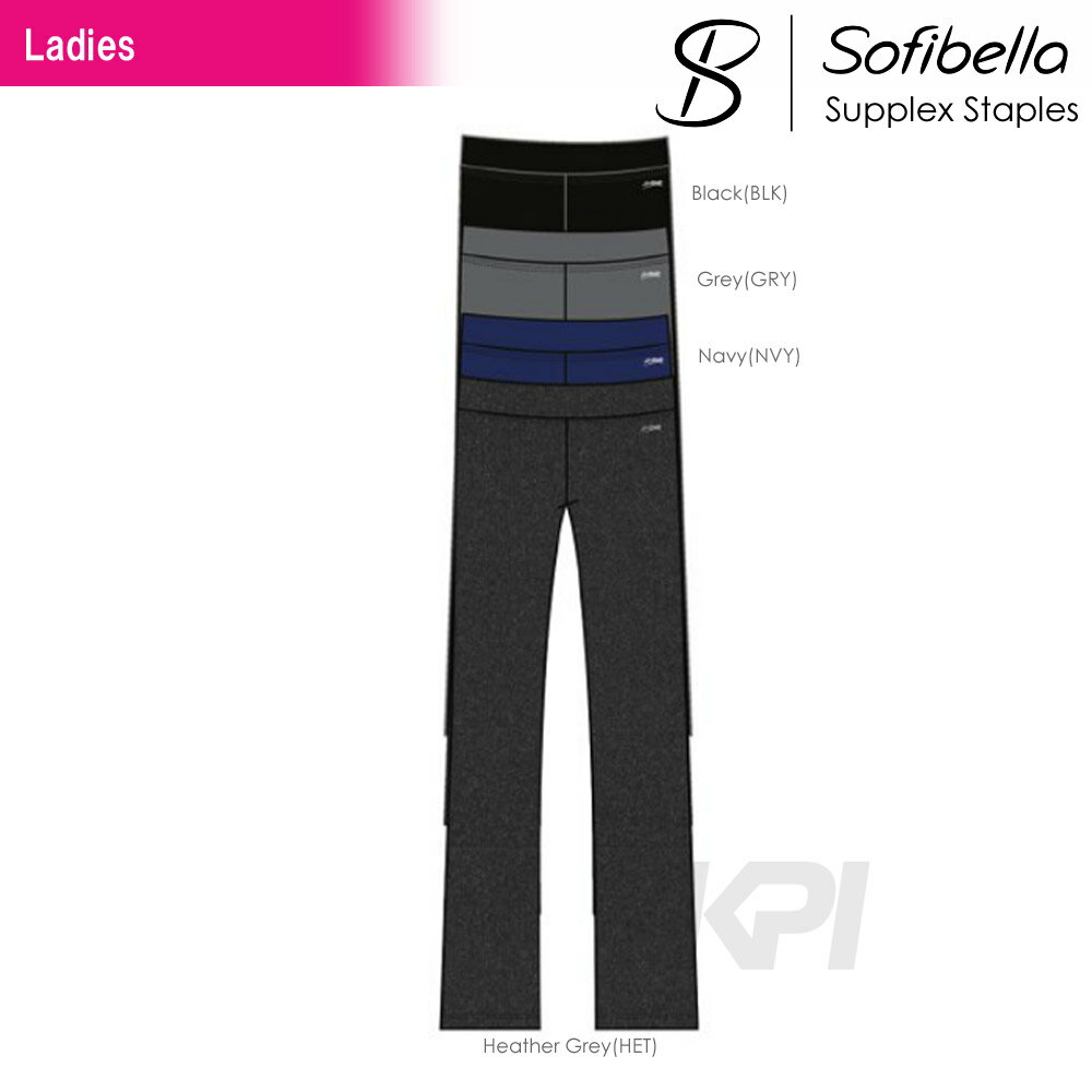 Sofibella（ソフィベラ）「Supplex Staples Collection(サプレックスコレクション)　Regular Pant SU9027」フィットネスウェア＆テニスウェア