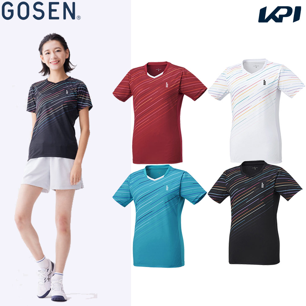 ゴーセン GOSEN テニスウェア レディース ゲームシャツ T2307 2023SS